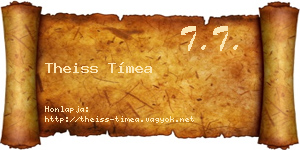 Theiss Tímea névjegykártya