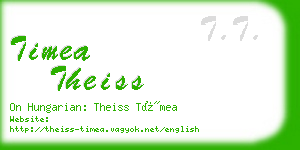 timea theiss business card